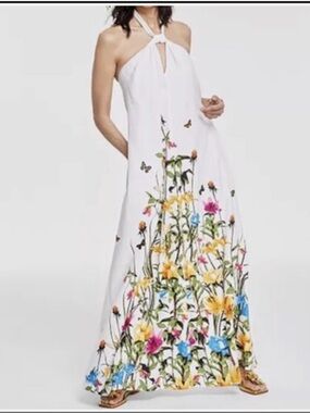 INC International Concepts Linen Halter Dress | LP